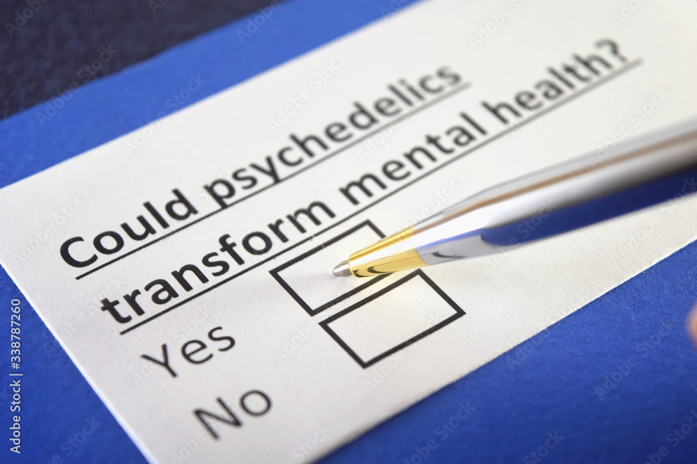 One person is answering question about mental health. One person is answering question about mental health.