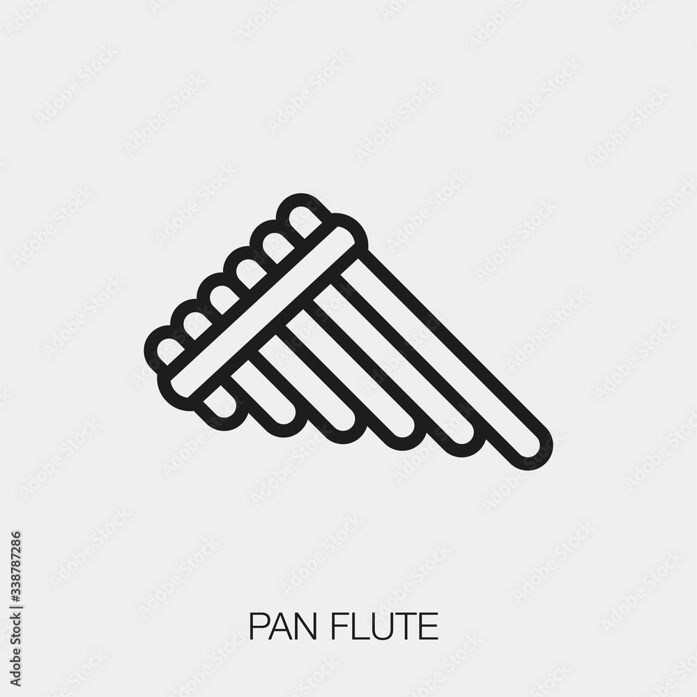 pan flute icon vector. Linear style sign for mobile concept and web design. pan flute symbol illustration. Pixel vector graphics - Vector. pan flute icon vector. Linear style sign for mobile concept and web design. pan flute symbol illustration. Pixel vector graphics - Vector.