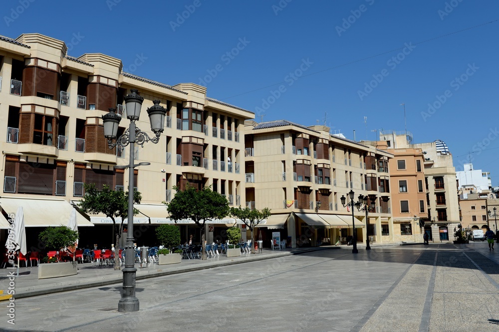 Placa del Congres Eucoristic Square in the city of Elche. Spain