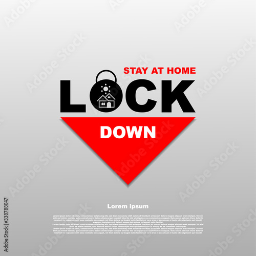 lockdowntime stay at home vector