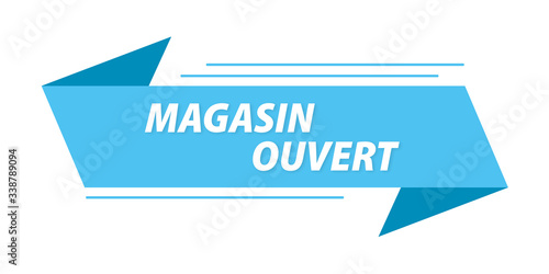 magasin ouvert bannière