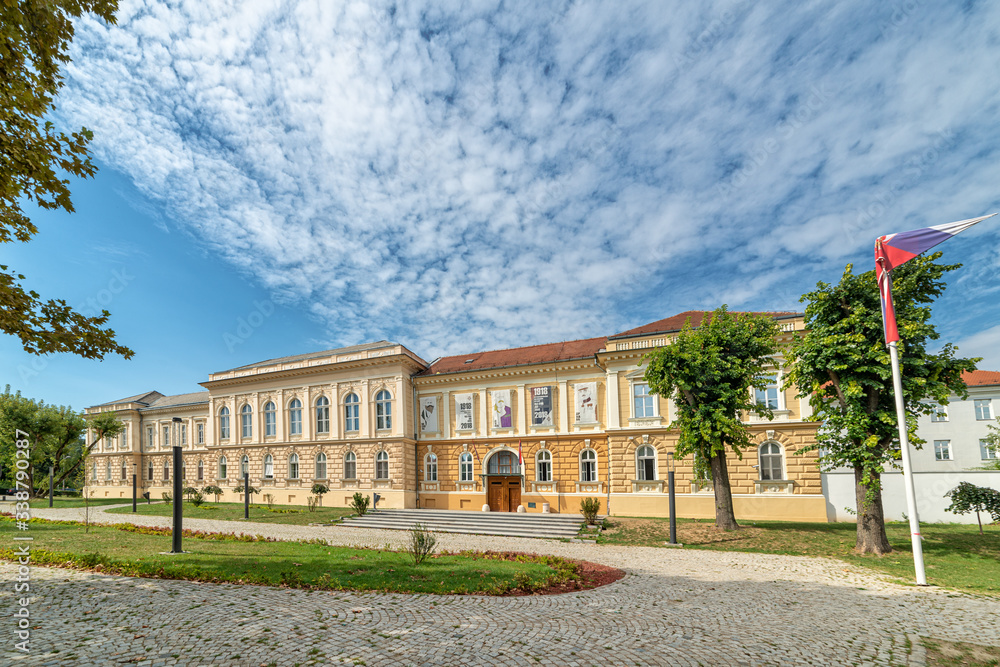 Novi Sad, Serbia - September 17,2019: Building of Museum of Vojvodina at the center of the City of Novi Sad, Vojvodina, Serbia. 