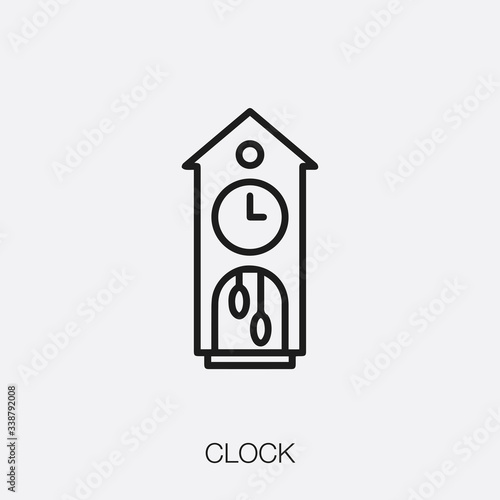 clock icon vector sign symbol