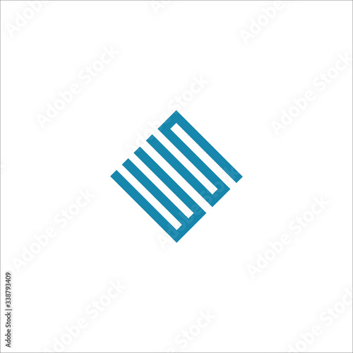 Initial letter ws logo or sw logo vector design template