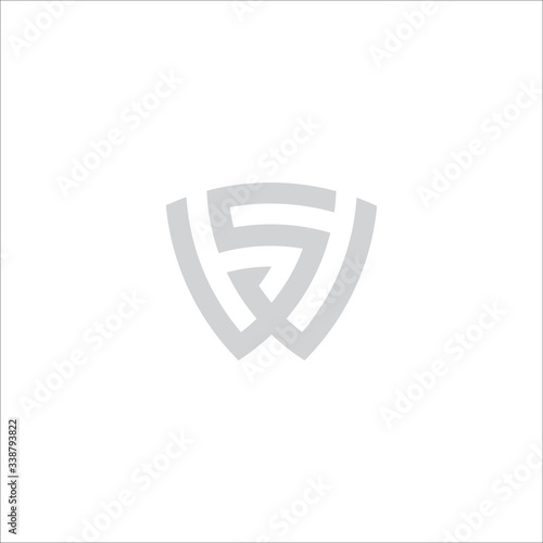 Initial letter ws or sw logo design template