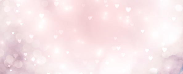Abstract pink background with hearts - concept Mother's Day, Valentine's Day, Birthday - spring colors