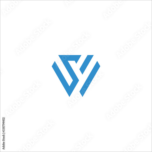 initial letter ws or sw logo vector designs