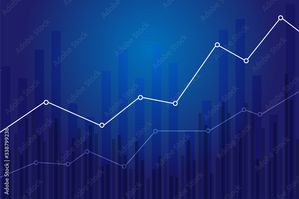 FINANCE UPTREND. DIAGRAM GRAPHIC ELEMENTS. STATISTIC TEMPLATE ON BLUE BACKGROUND. FINANCE UPTREND. DIAGRAM GRAPHIC ELEMENTS. STATISTIC TEMPLATE ON BLUE BACKGROUND.