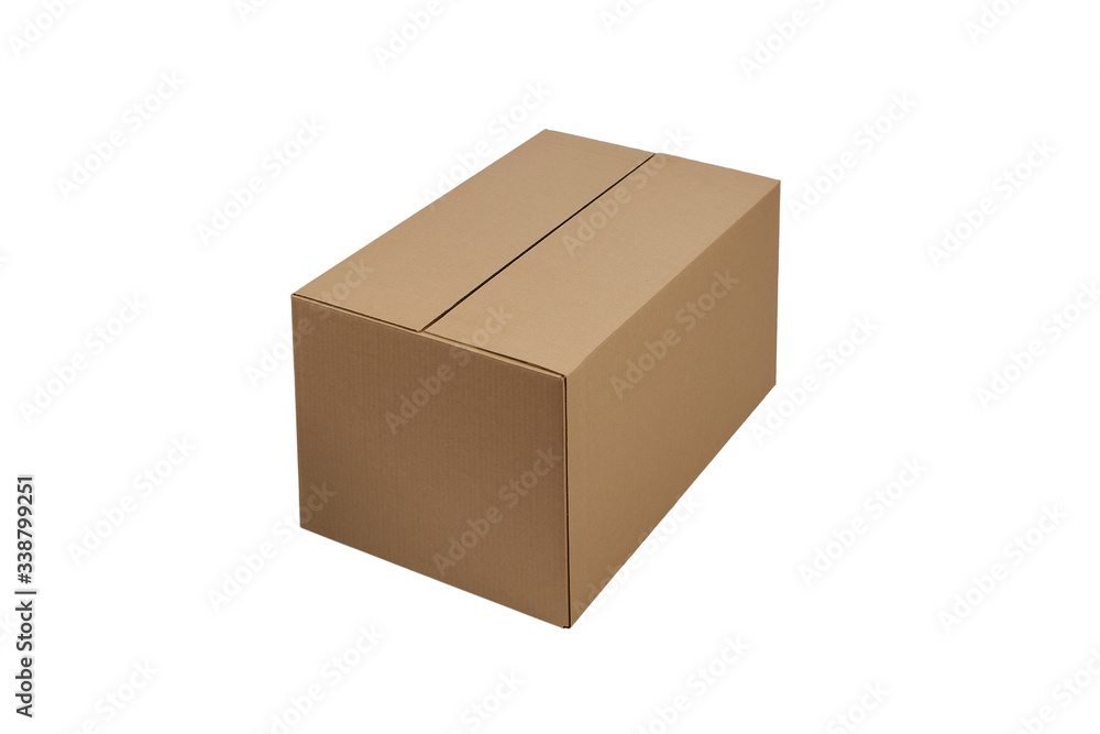 cartoon box isolated on white box for parcels and crossings. moving box. cartoon box isolated on white box for parcels and crossings. moving box.