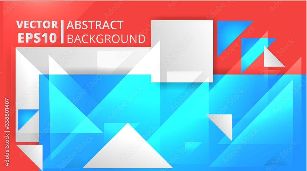Abstract geometric background, trendy decoration for web and print. Creative shiny futuristic motion template,