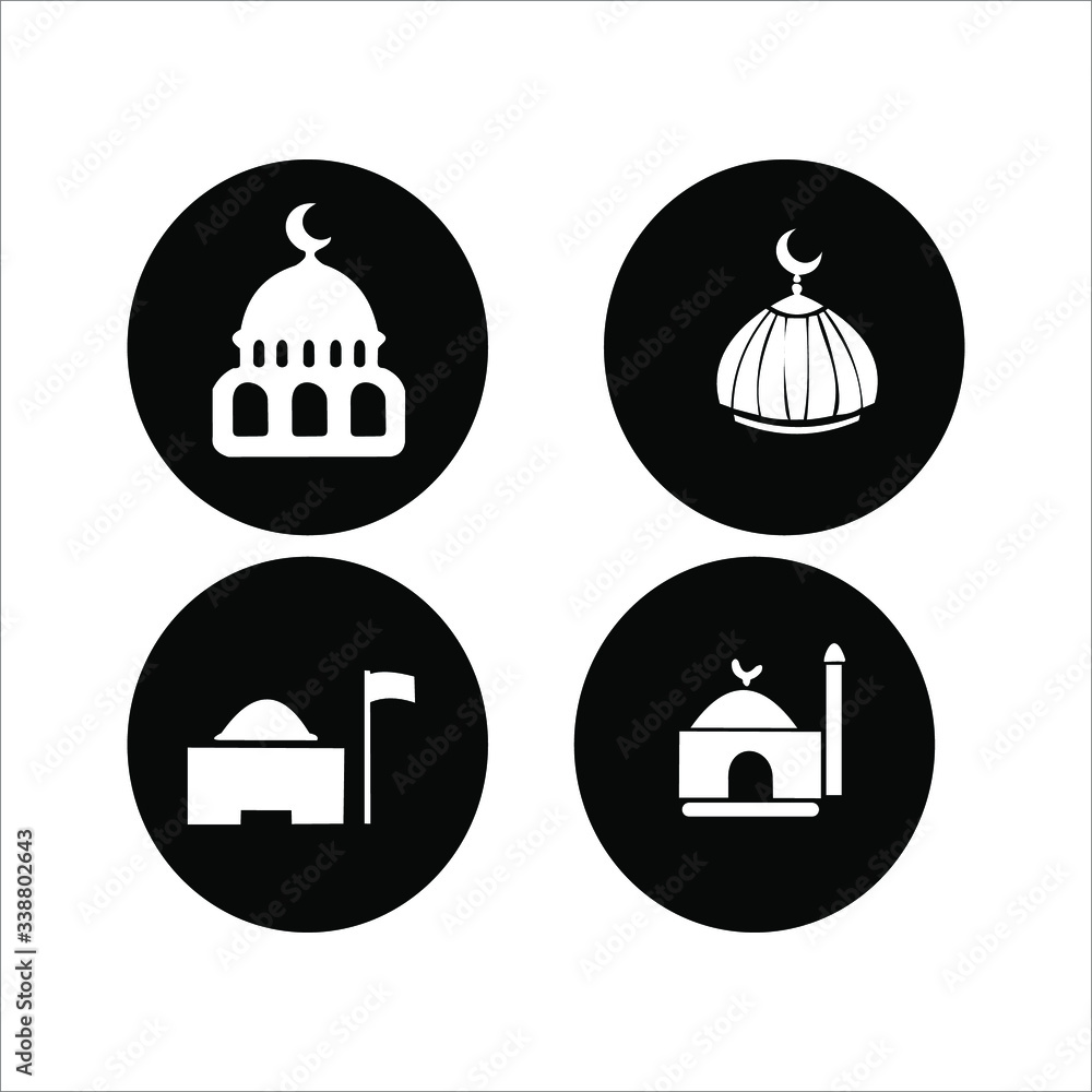 Islam Mosque Logo Vector. Islamic Vector