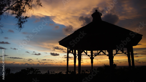 sunset at the beach , Phuket province ,Thailand