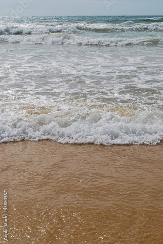 waves on the beach