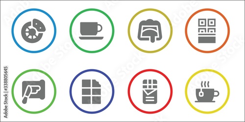 brown icon set