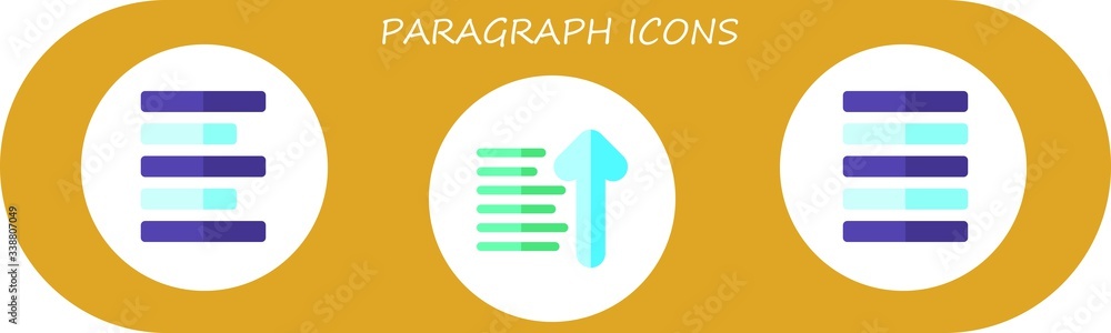 paragraph icon set paragraph icon set