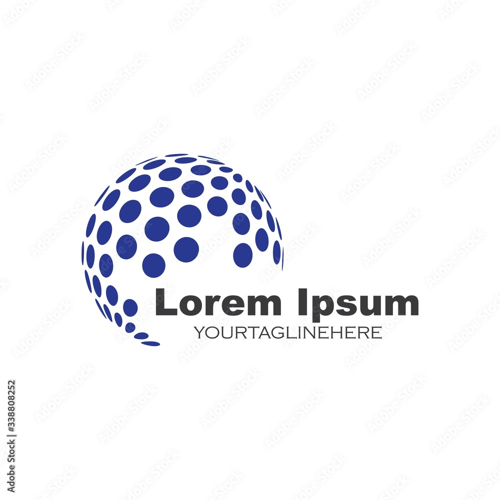 global tech logo icon vector illustration design global tech logo icon vector illustration design