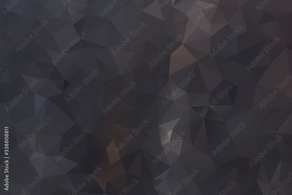 Fototapeta Black polygon textured background