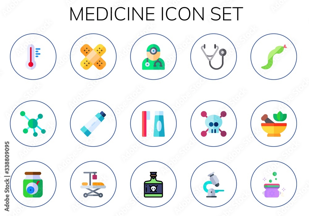 Modern Simple Set of medicine Vector flat Icons