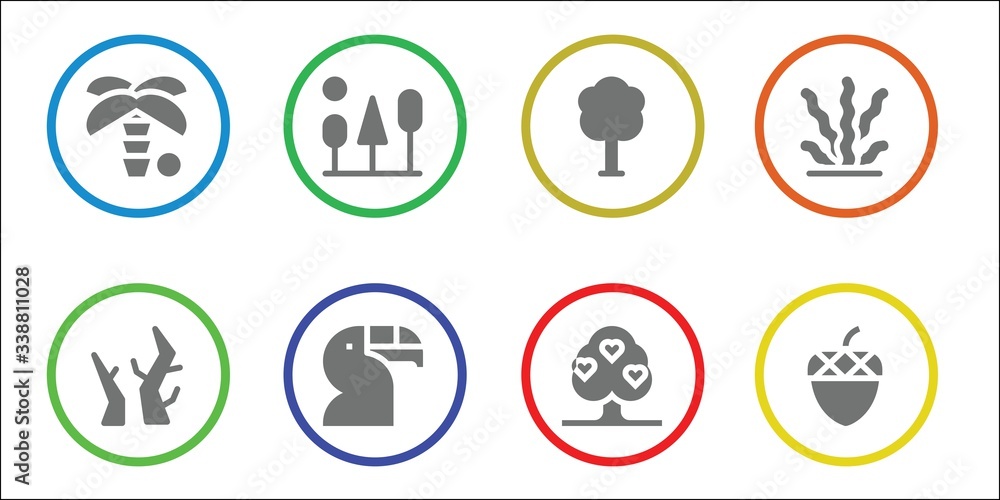 Modern Simple Set of branch Vector filled Icons Modern Simple Set of branch Vector filled Icons