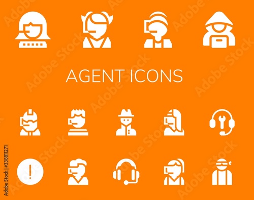 agent icon set