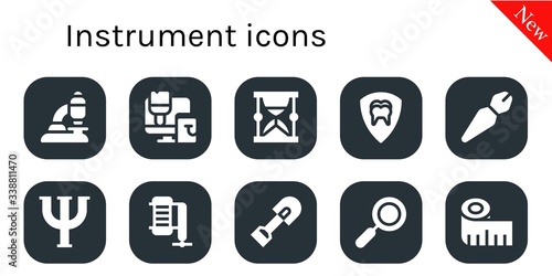 instrument icon set