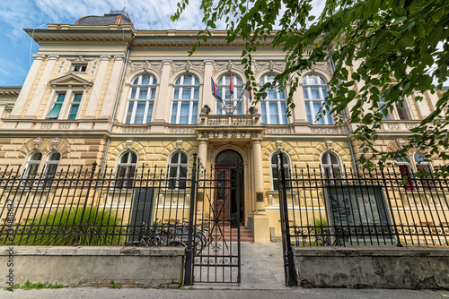 Novi Sad, Serbia - September 17,2019: Building of Museum of Vojvodina at the center of the City of Novi Sad, Vojvodina, Serbia.