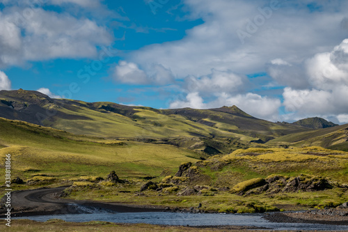 Landmannalaugar landscape landmark, Iceland