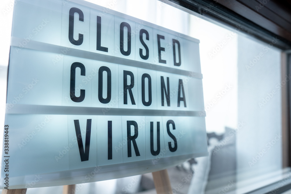 Business office or store shop is closed, bankrupt business due to the effect of novel Coronavirus (COVID-19) pandemic. Business office or store shop is closed, bankrupt business due to the effect of novel Coronavirus (COVID-19) pandemic.