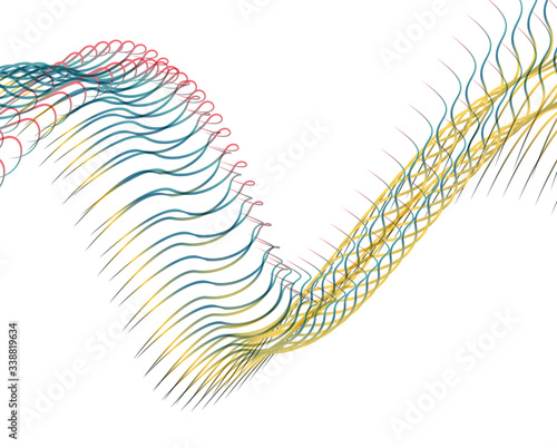 Abstract background blend wave line design for Wallpaper, Banner, Background, Card, Book Illustration, landing page