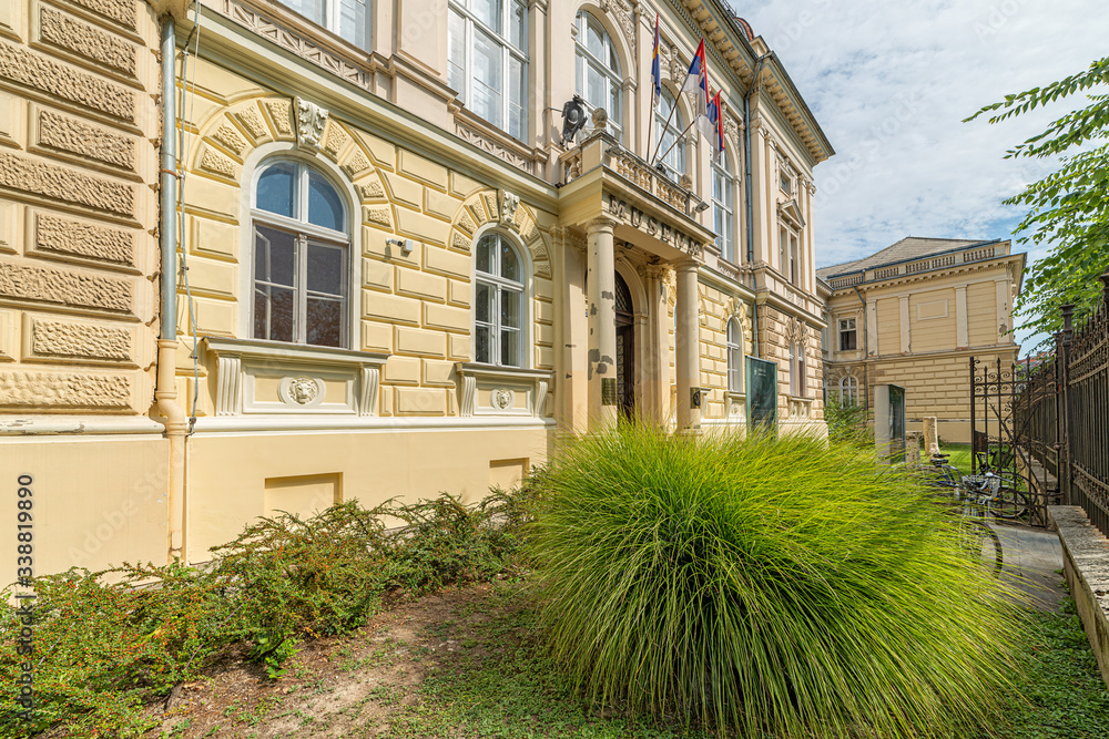 Novi Sad, Serbia - September 17,2019: Building of Museum of Vojvodina at the center of the City of Novi Sad, Vojvodina, Serbia.