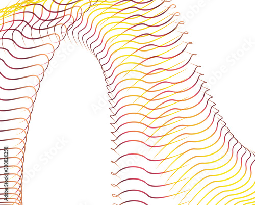 Abstract background blend wave line design for Wallpaper, Banner, Background, Card, Book Illustration, landing page
