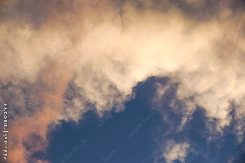 blurry sunset cloud background