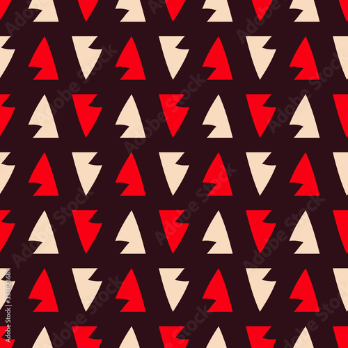 Seamless pattern with bright alternating geometric shapes.