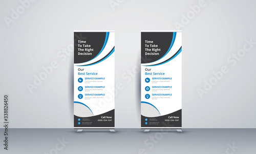 modern business corporate Gorgeous simple vector banners roll up banner and retractable banner stand banner popup banner design template design template Stock | Adobe Stock
