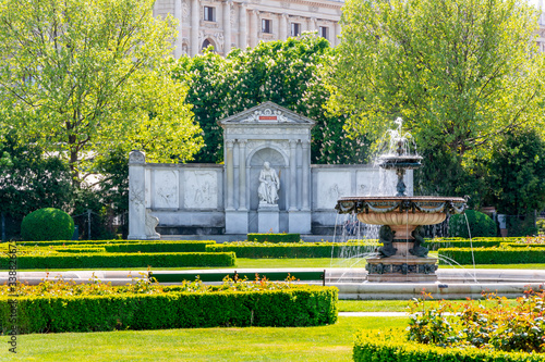 Photography Fountain in Volksgarten park, Vienna, Austria