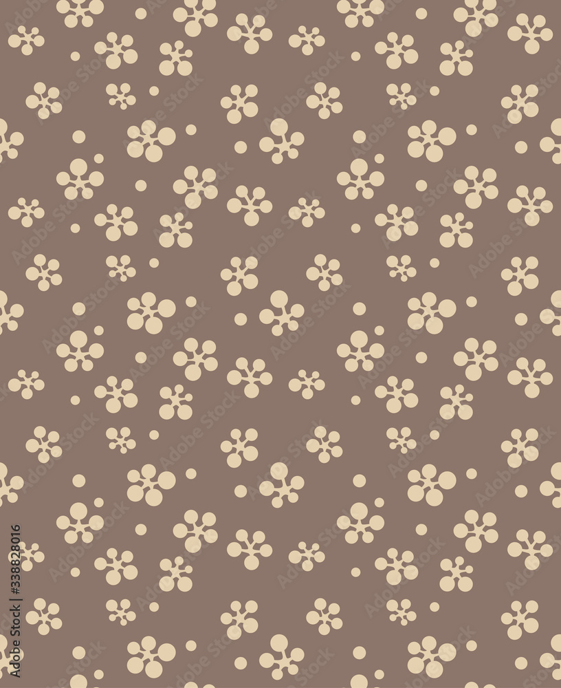 Japanese Circle Cherry Blossom Vector Seamless Pattern Japanese Circle Cherry Blossom Vector Seamless Pattern