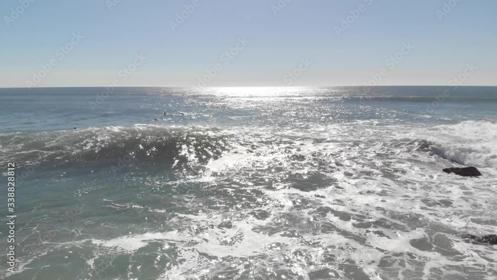 Aerial view of beach and ocean in Portugal, Costa da Caparica. Aerial view of beach and ocean in Portugal, Costa da Caparica.