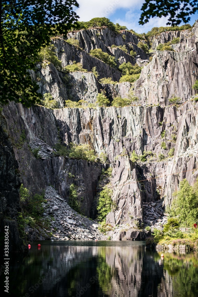 steep rocky mountains in wales