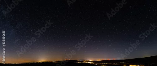 Obraz noc, niebo, sundown, iskra, woda, gród, krajobraz, księzyc, chmura, atramentowy, słońce, gwiazda, blękit, charakter, morski, jezior, wschody, wieczorny, horyzont, miejsce, góra, aurora borealis, gwiaz