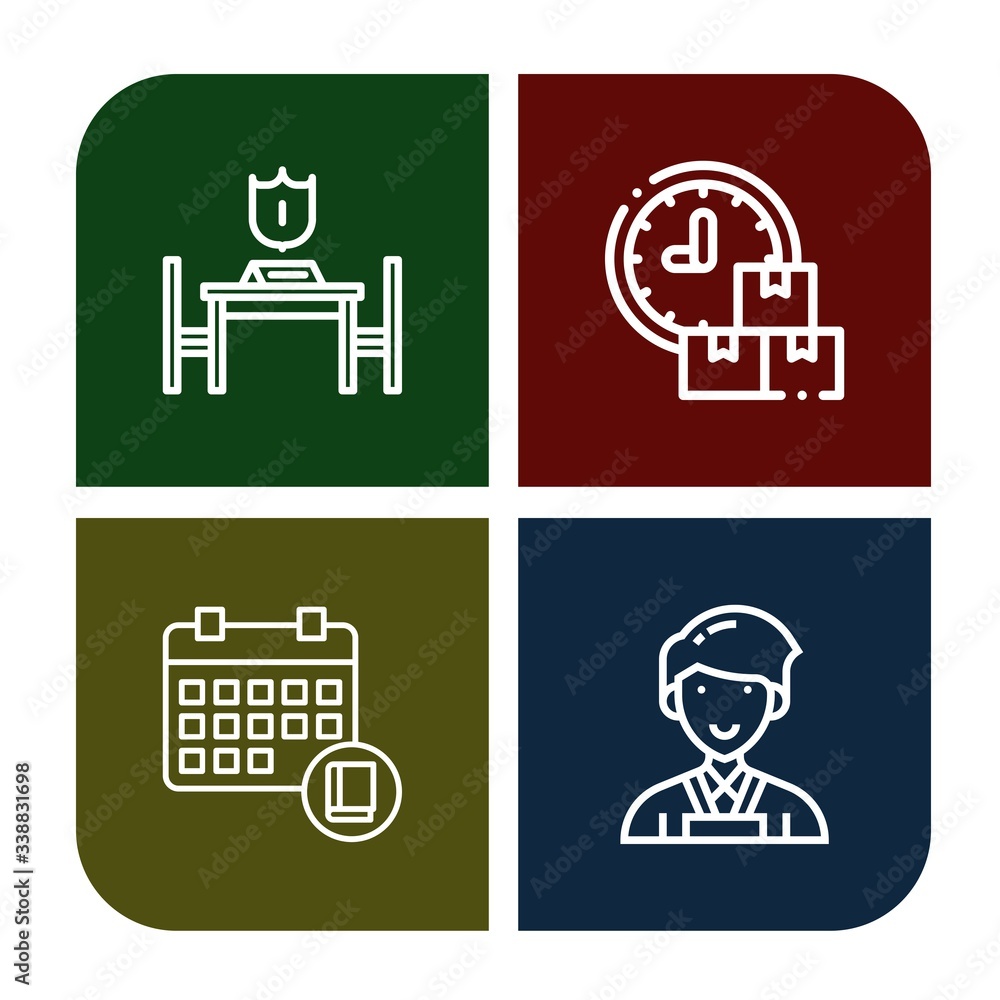 Set of appointment icons Set of appointment icons