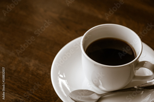 カフェのコーヒー / クローズアップ