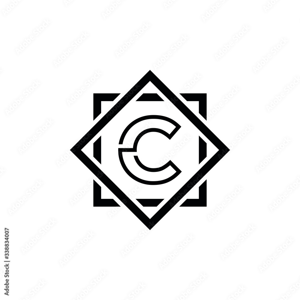 CC C letter logo design icone CC C letter logo design icone