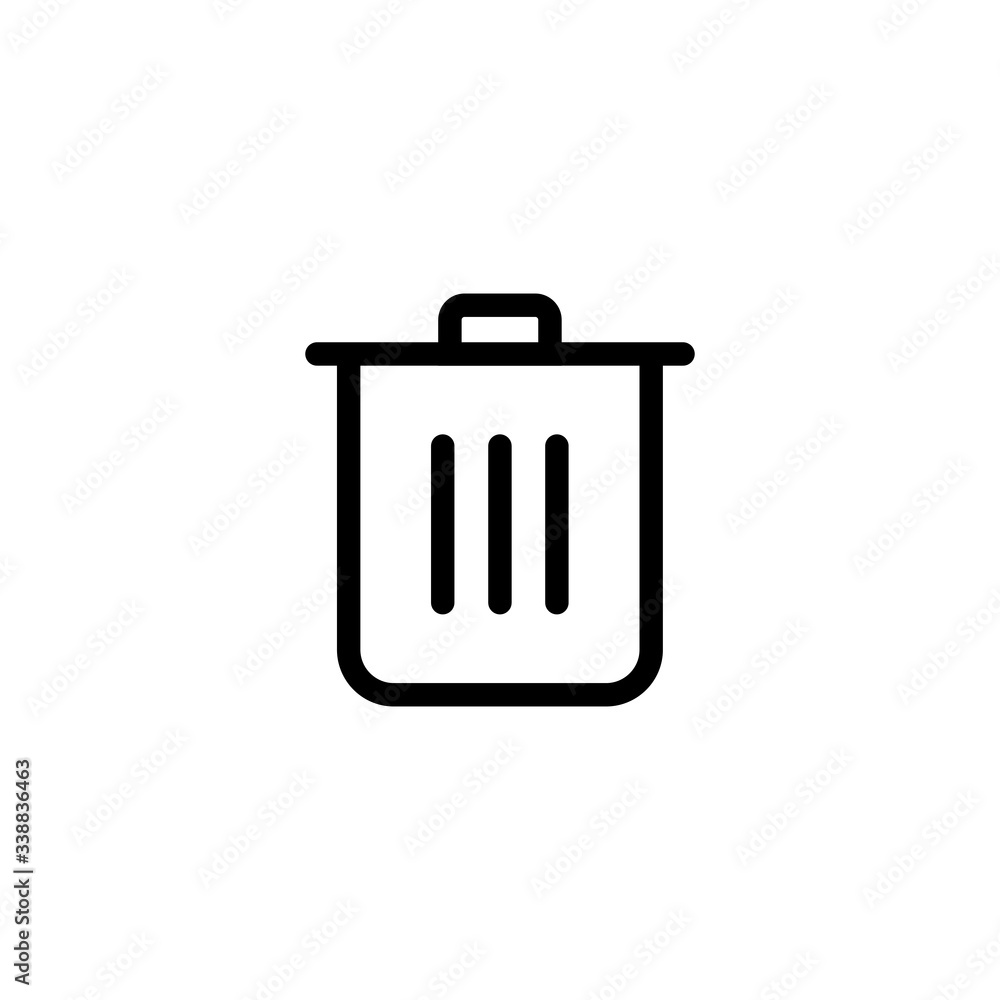 delete icon, Trash Icon sign and symbol vector design delete icon, Trash Icon sign and symbol vector design