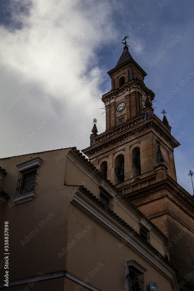 historic churches and bell towers of Andalusia