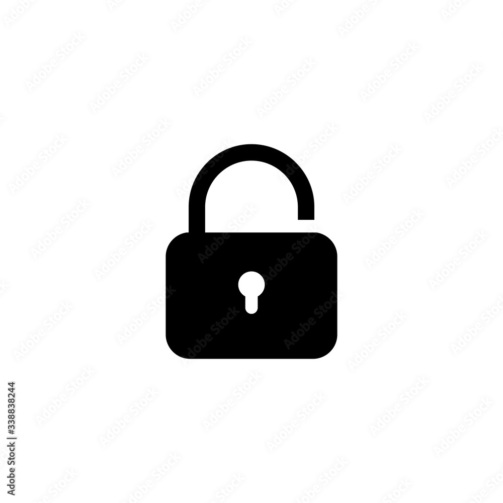 unlock icon, unlock sign and symbol vector Design unlock icon, unlock sign and symbol vector Design