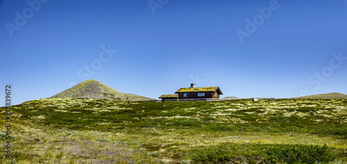 Blockhaus im Rondane Nationalpark, Norwegen