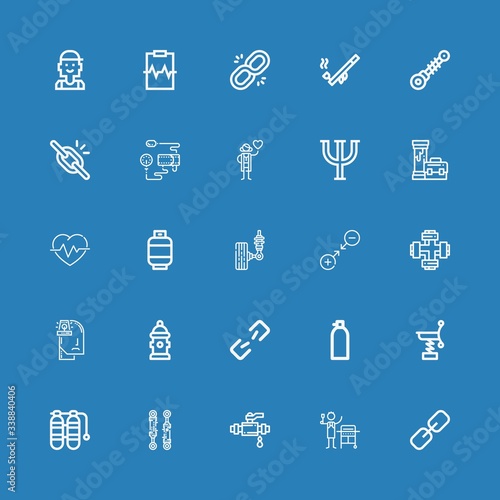 Editable 25 pressure icons for web and mobile