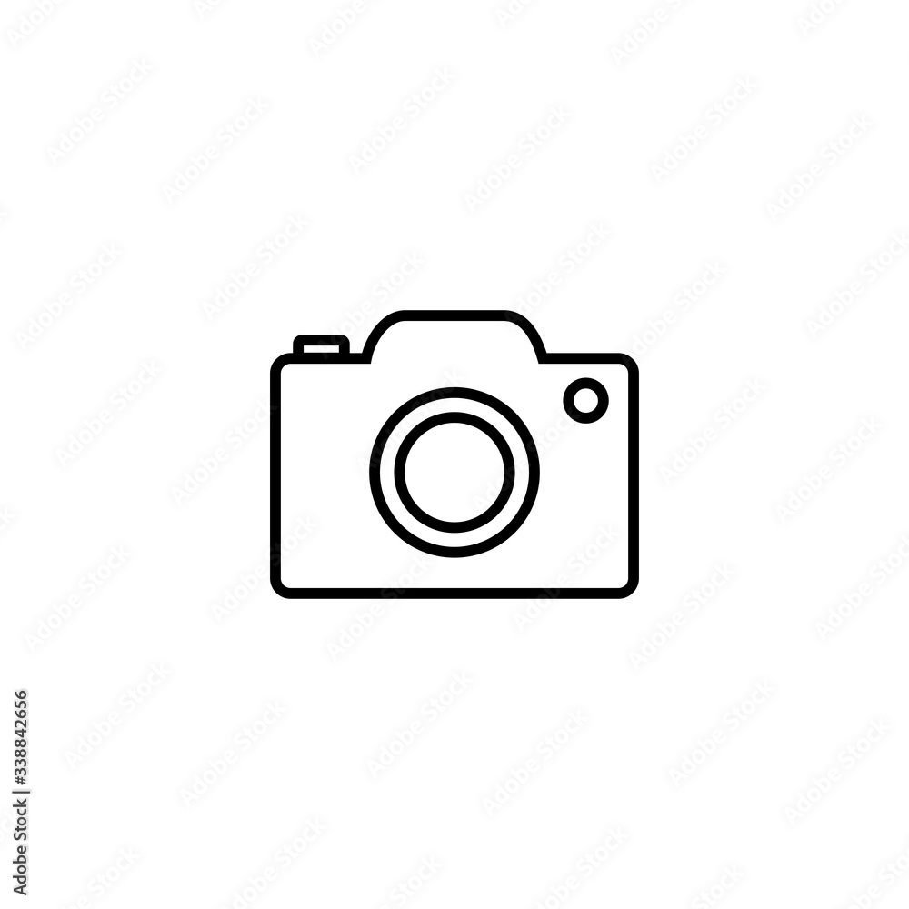 camera icon, camera sign and symbol vector Design