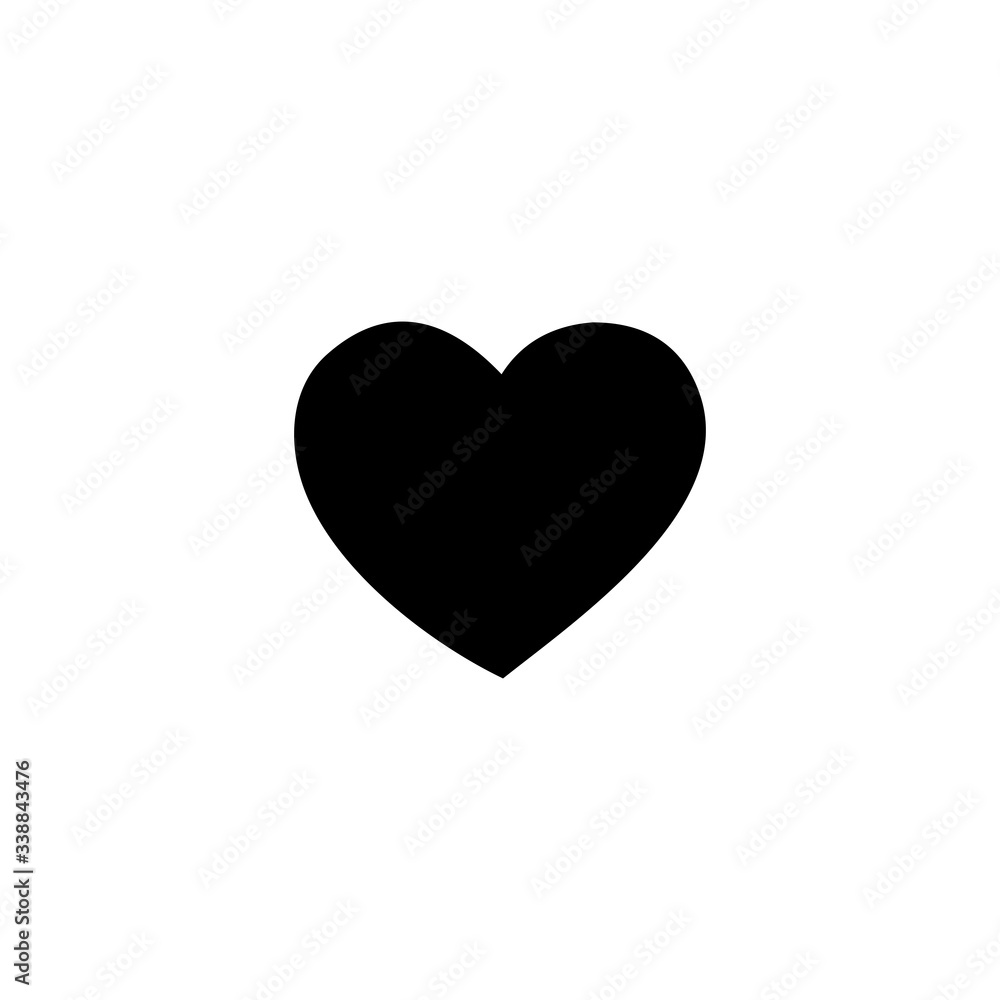 heart icon, heart sign and symbol vector design
