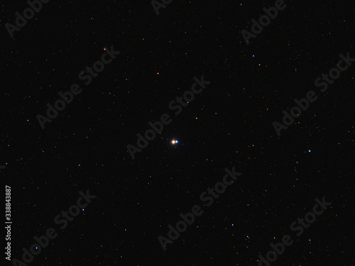 The Albireo system, double in the constellation of Cygnus